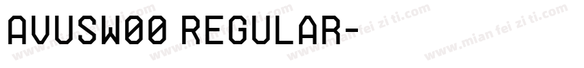 AvusW00 Regular字体转换